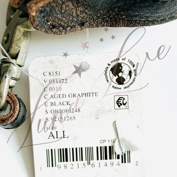 FREE PEOPLE We The Free Baby Leigh Distressed Tote In Aged Graphite NWT - Picture 14 of 14